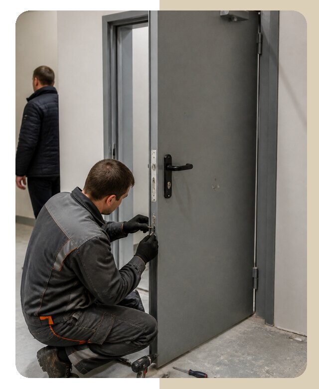 Ремонт противопожарной двери в Орске по цене 6721 р. | ДвериЛегко-Рск
